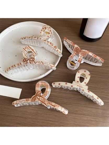 Beau - Brown Simple Bow Hair Clip