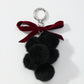 Keypus - Cute Bow Pom Pom Detail Keychain