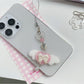 Keypus - Pink Angel Wing Bow Bag Charm Keychain