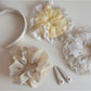 Gifty - Plaid Lace Trim Pleated Fabric Scrunchie