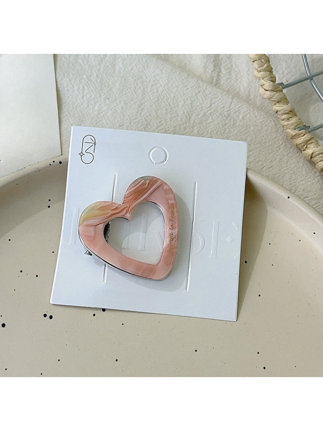 Beau - Valentine's Day Heart Shaped Hair Clip