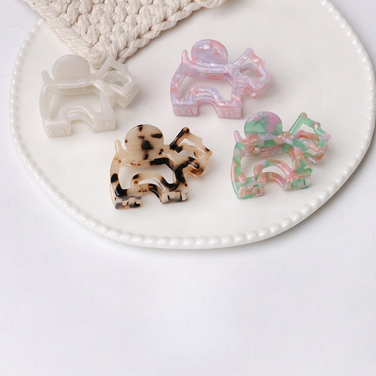 Beau - Acetate Cartoon Dog Hollow Claw Clip