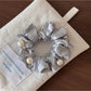 Gifty - Beaded Ruffle Elastic Ponytail Scrunchie