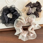 Gifty - Polyester Mesh Ruffle Edge Gathered Scrunchie