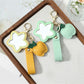 Keypus - Faux Leather Flower Mirror Keychain