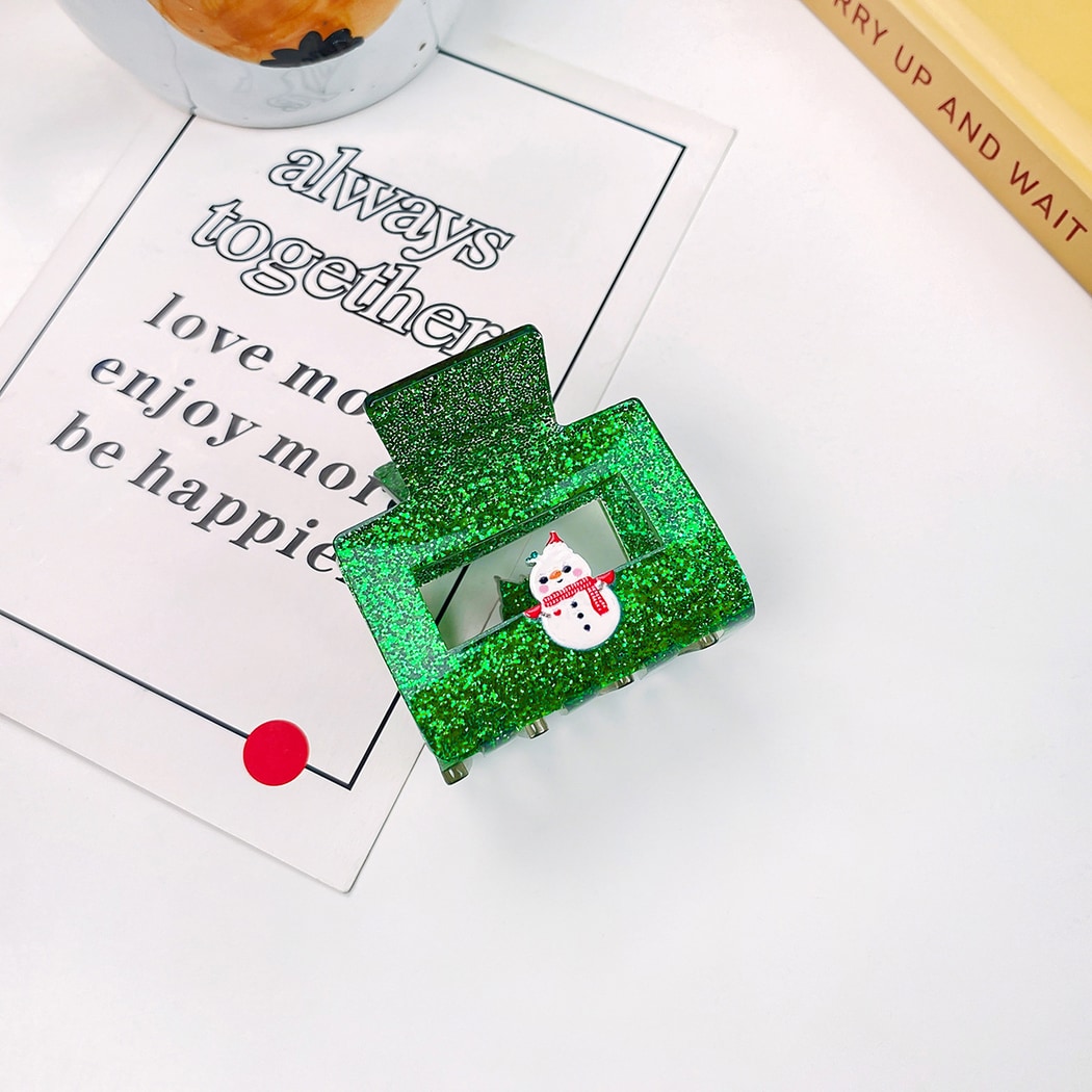 Beau - Cute Rectangle Christmas Claw Clip