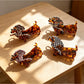 Beau cartoon dachshund claw clip closed view showing dog face design