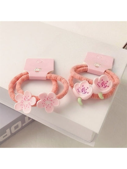 Gifty - Cute Flower Hair Tie (2 Pcs)