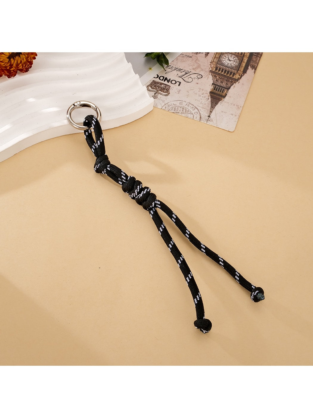 Keypus - Woven Rope Alloy Ring Bag Charm