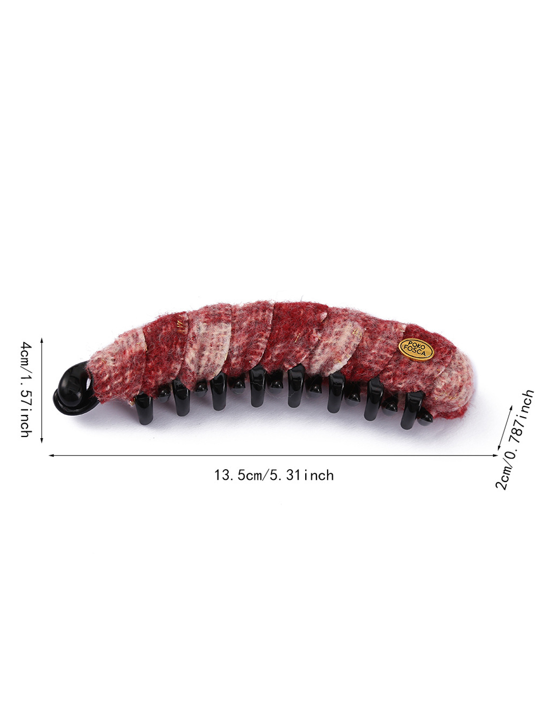 Beau - Refined Plush Style Curved Banana Clip