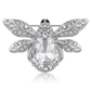 Brovia - Alloy Bee Accent Fashion Brooch Pin Accessory
