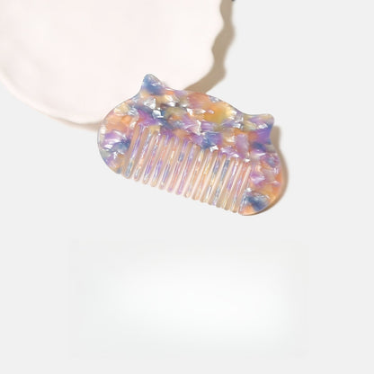 Camerow - Acetate Cat Ear Silhouette Styling Comb