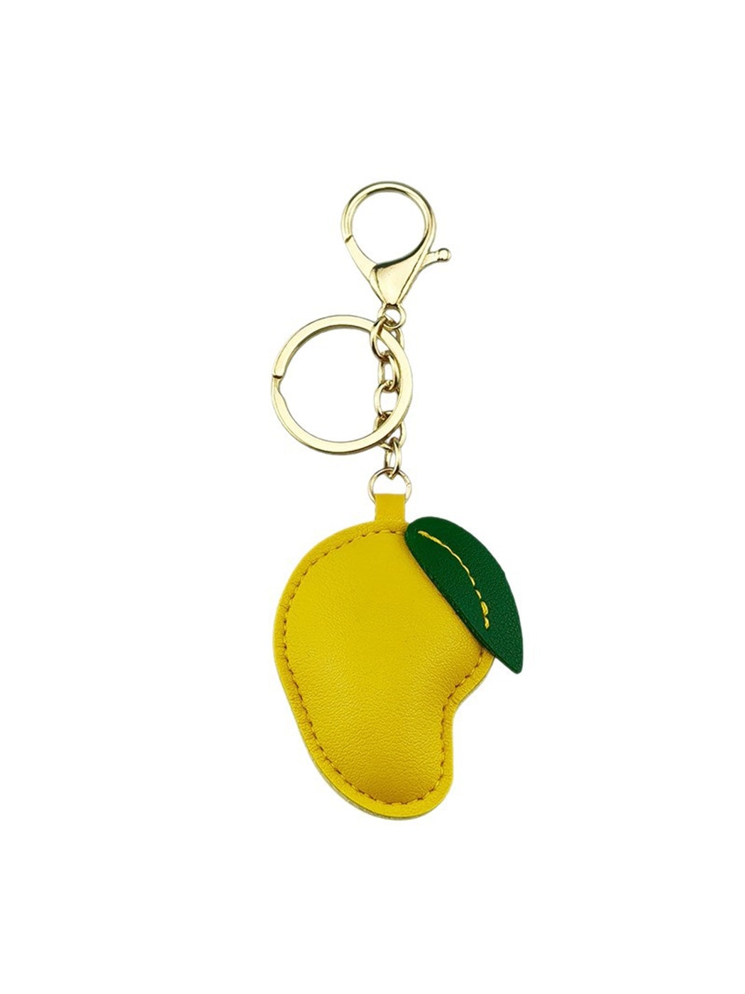 Keypus - Mango Shape Alloy and PVC Bag Charm Keychain