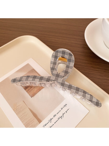 Beau - Transparent Grid Hair Clip