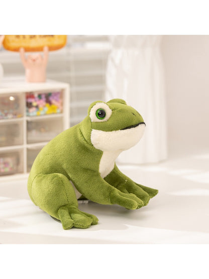 Kuta - Realistic Sitting Frog Plush Toy Soft and Cuddly