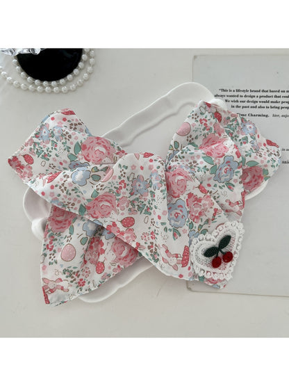 Gifty - French Bow Hair Tie Floral Lace Elastic Headband