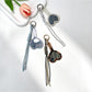 Keypus - Retro Heart Mirror Bag Charm Keychain