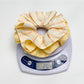 Gifty - Double Sided Pink Yellow Striped Scrunchies