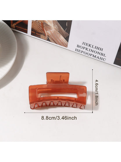 Beau - Minimalist Square Openwork Hair Claw Clip