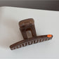 Beau - Curved Open Center Design Detail Claw Clip