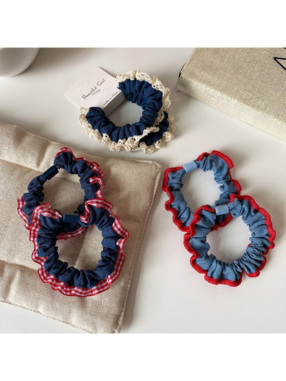 Gifty - 2 Pack Lace Trim Scrunchie