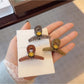 Beau - Translucent Smiley Face Plastic Hair Claw Clip