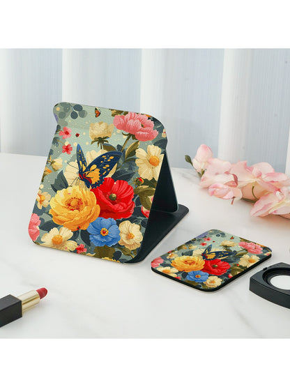 Mirroray - Butterfly Floral Double Sided Printed Folding Mirror