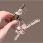 Beau - Floral PVC Alloy Flower Updo Claw Clip