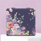 Mirroray - Floral Print PU Folding Makeup Mirror