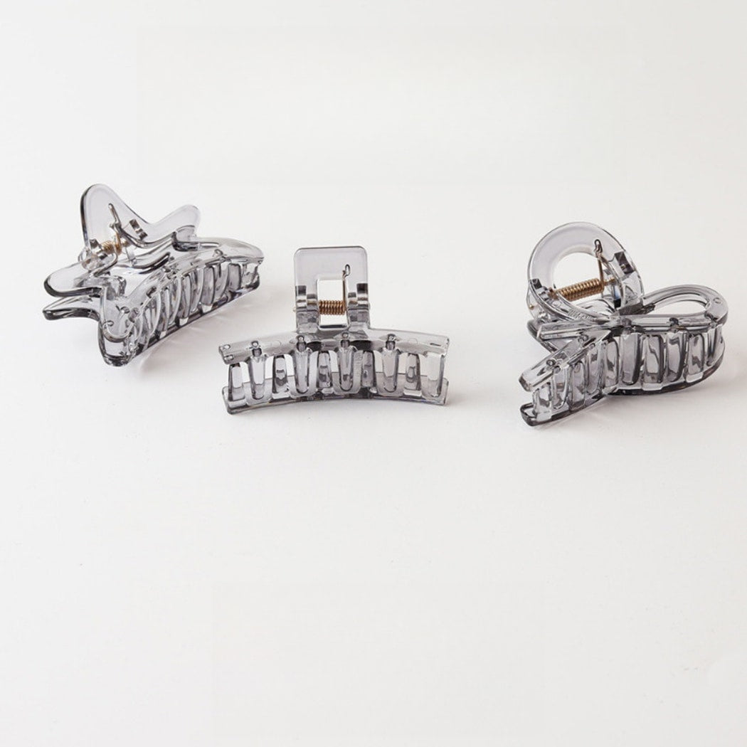 Beau - Transparent PC Geometric Style Claw Clip