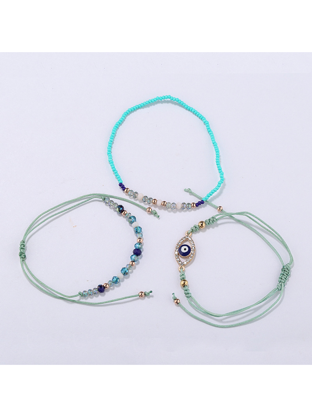 Lovra - Minimalist Stackable Eye Decorated Bracelet