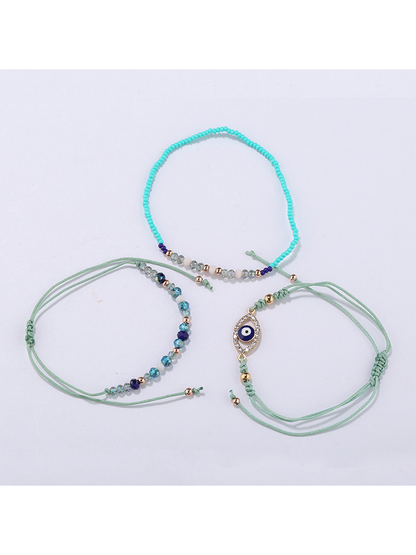 Lovra - Minimalist Stackable Eye Decorated Bracelet