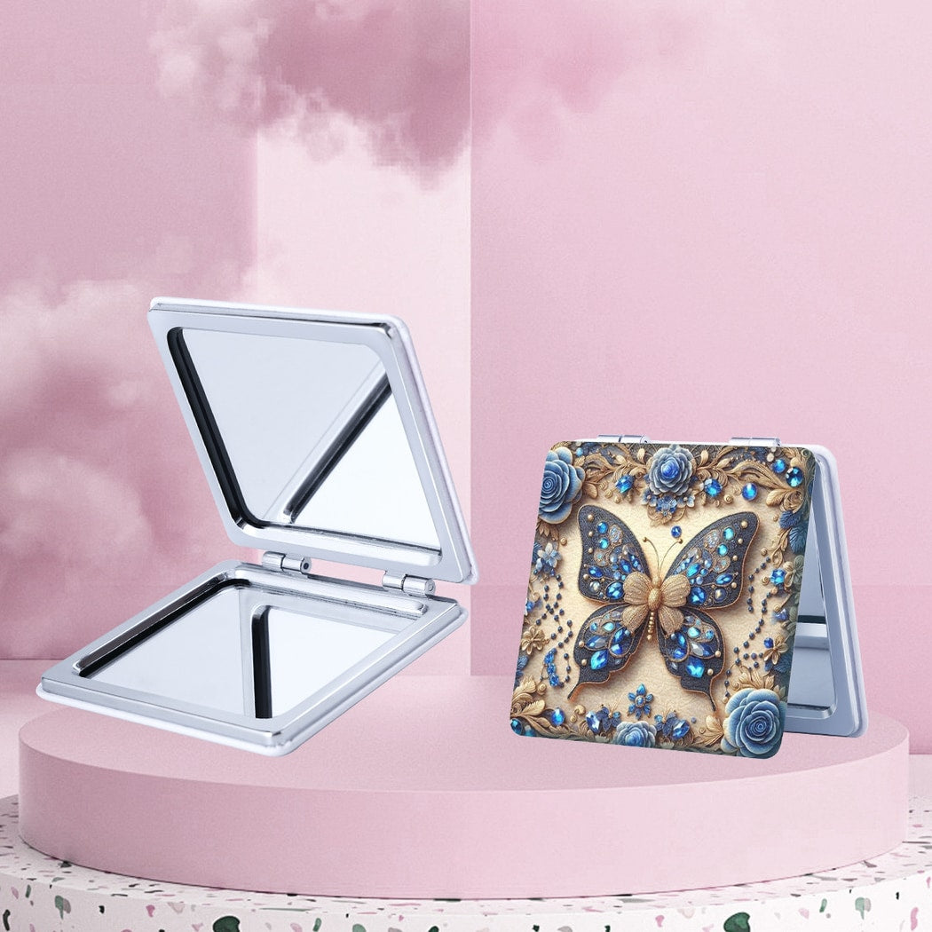 Mirroray - Butterfly Floral Folding Portable Makeup Mirror