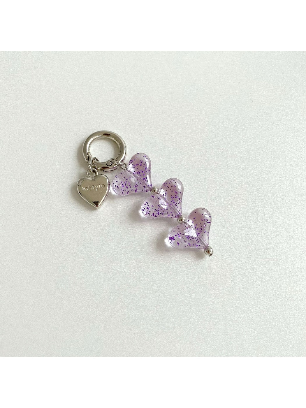 Keypus - Layered Transparent Heart Charm Keychain