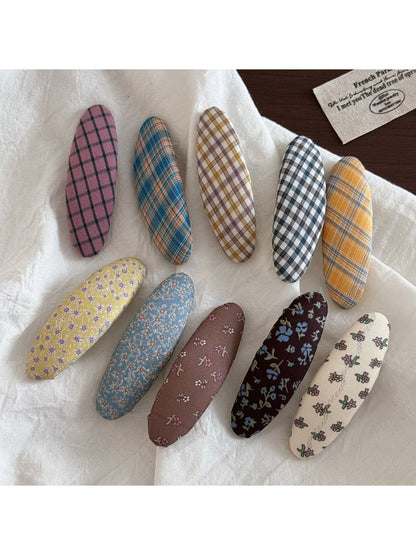 Beau - Irregular Oval Pattern Hair Clip