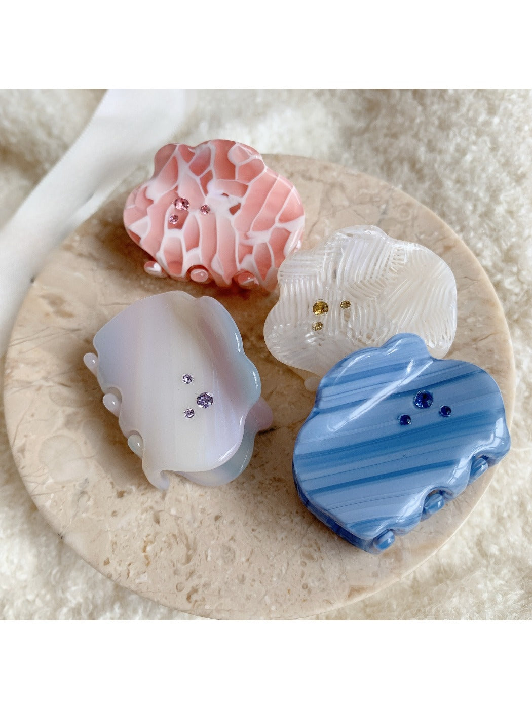 Beau - Stylish Cloud Shaped Acetate Hair Clip