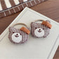 Gifty - Adorable Plaid Bear Hair Tie Set