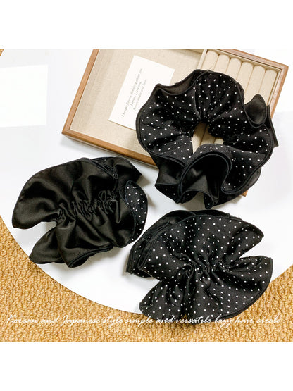 Gifty - Elegant Polka Dot Satin Hair Scrunchie