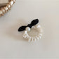 Gifty - Polka Dot Rabbit Ear Bow Elastic Scrunchie