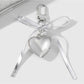 Keypus - Y2K Silver Bow Alloy and PU Bag Charm Keychain