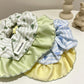 Gifty - Colorblock Polyester Ruffle Edge Scrunchie