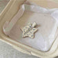 Beau - Oval Star Shaped Floral Print Hair Clip