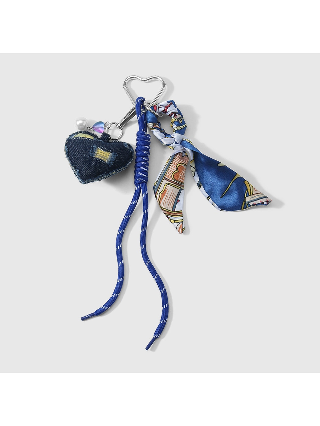 Keypus - Y2K Retro Heart or Star Woven Cord Keychain