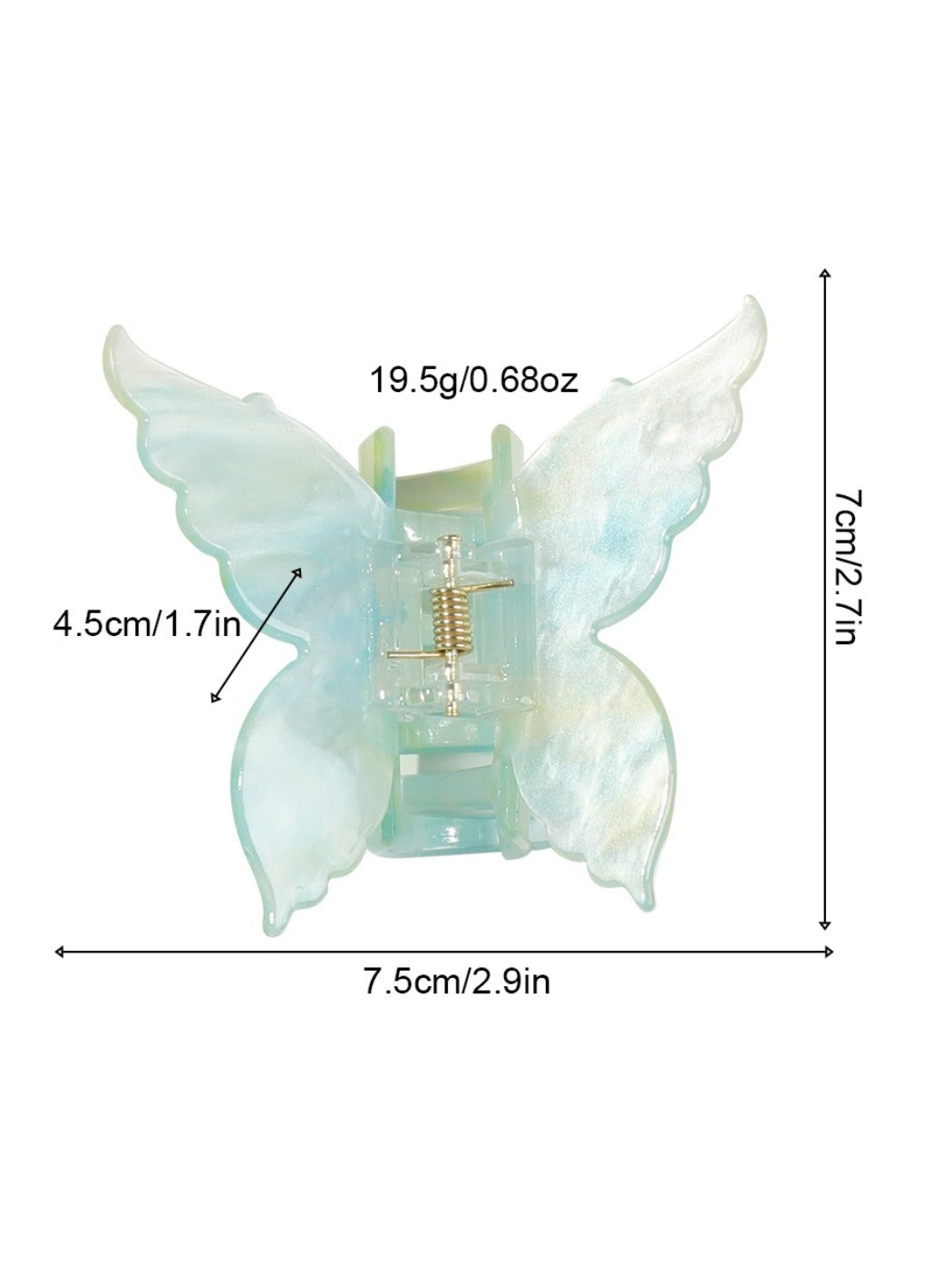 Beau - Plastic Butterfly Hair Clips