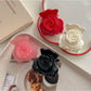 Beau - Glossy Rose Flower Acrylic Alloy Claw Clip