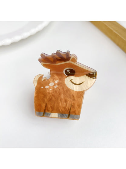 Beau minimalist animal hair claw clip displayed with packaging box