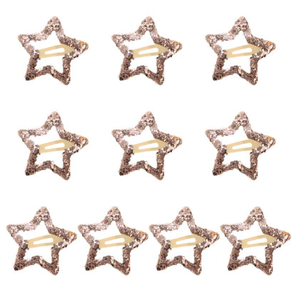 Beau - Sparkly Star Shape Alloy Hair Clip Set