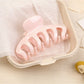 Beau - Solid Color Pumpkin Shaped Claw Clip