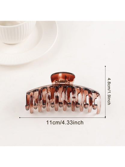 Beau - Minimalist Taupe Hair Claw Clip