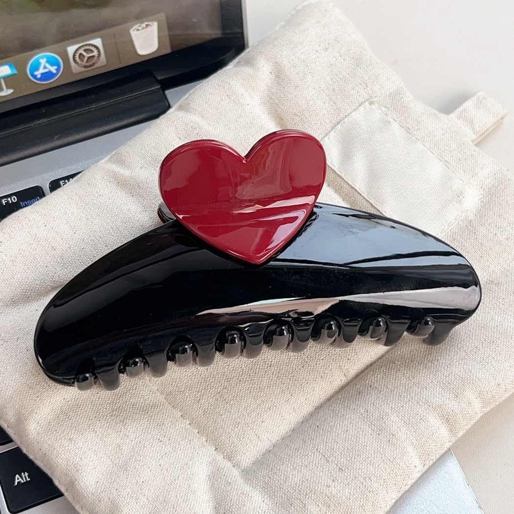 Beau - Sweet Style Heart Detail Claw Clip